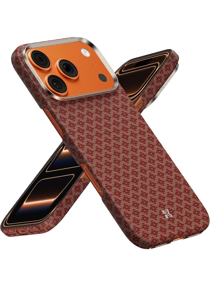 بينكس جراب Benks Armorgrid المميز لهاتف iPhone 17 Pro، متوافق مع زر التحكم بالكاميرا، ومتوافق مع MagSafe، جراب حماية عسكري مصنوع من ألياف كيفلر من دوبونت - Image 2